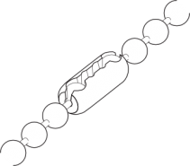 Blinds chain break child safety device Blinds chain break child safety device