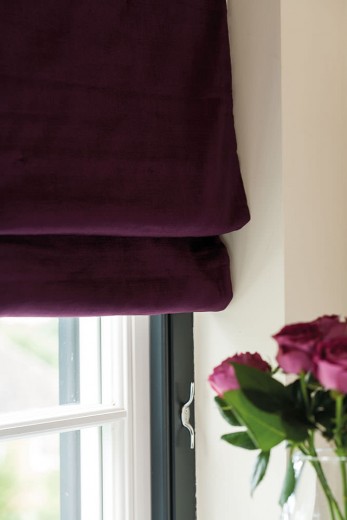 Purple roman blinds Cardiff