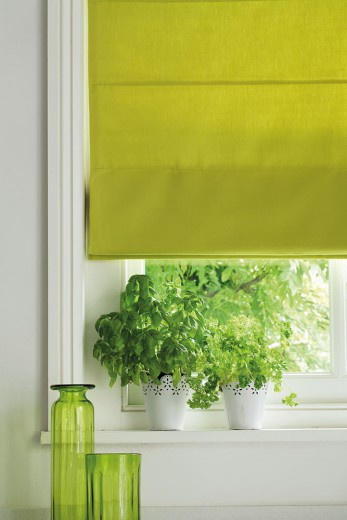 Lime coloured blinds Cardiff