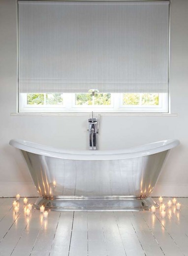 A wonderful image of a bathroom with Cardiff blinds